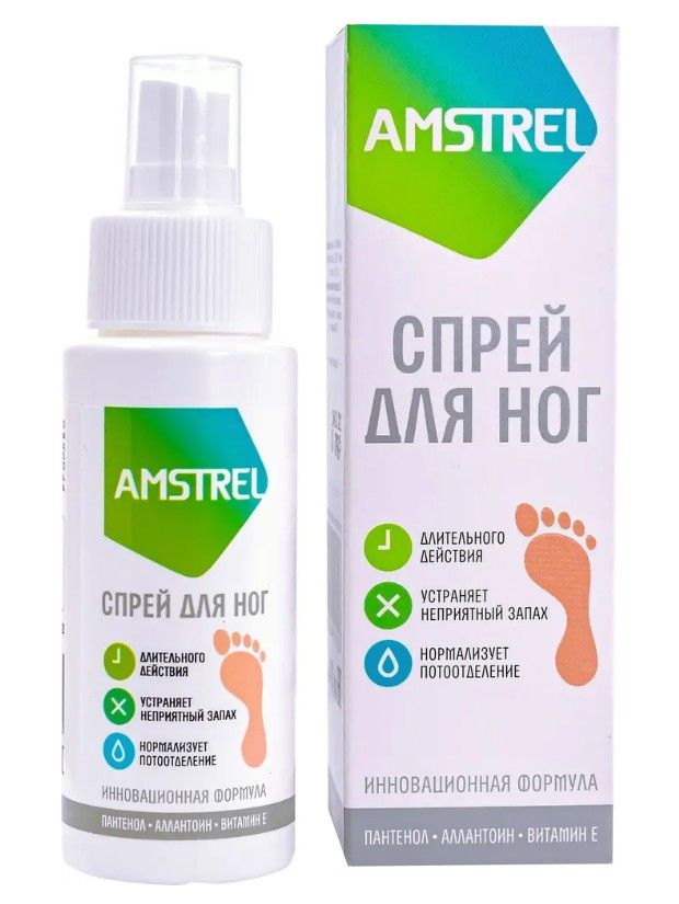 фото упаковки Amstrel Спрей для ног от запаха и пота