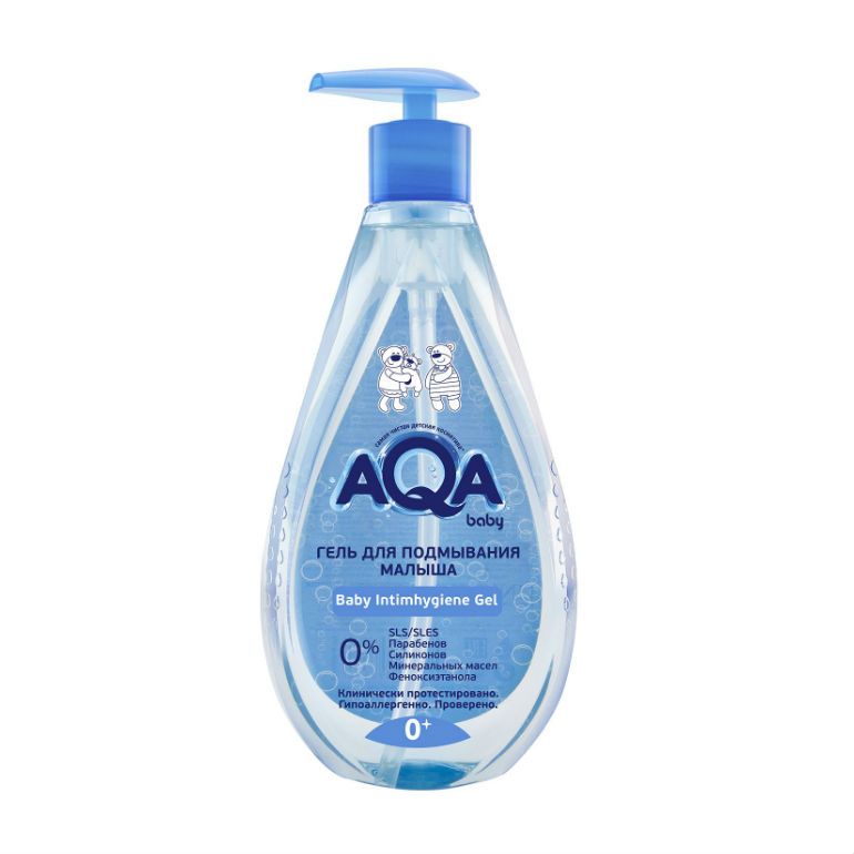 фото упаковки AQA baby гель для подмывания малыша, 250 мл, 1 шт. фото упаковки AQA baby гель для подмывания малыша