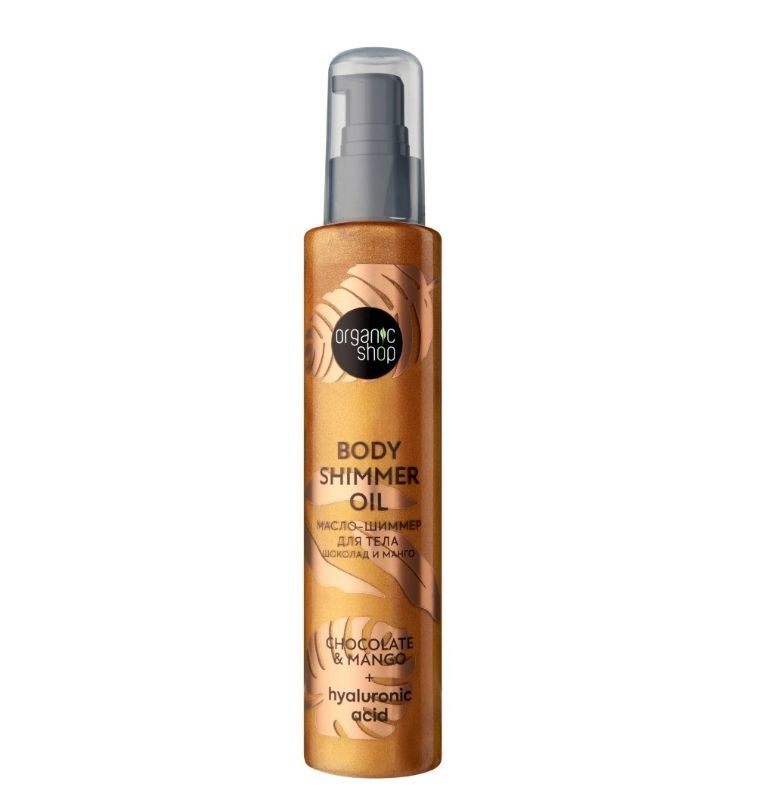 фото упаковки Organic Shop Масло-шиммер для тела