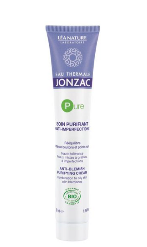 Jonzac Pure Крем для кожи лица с несовершенствами очищающий, крем, для проблемной, комбинированной и жирной кожи, 50 мл, 1 шт.