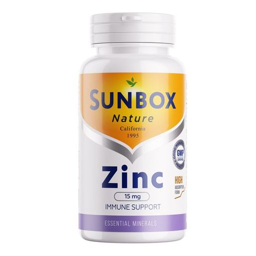 Sunbox Nature Цинк, таблетки, 60 шт.