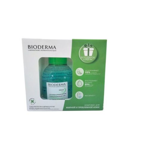 Bioderma Sebium набор, вода миц. 100мл+гель 8мл+лосьон 10мл+крем 5мл, 1 шт.