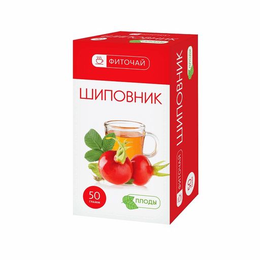 Фиточай Шиповник плоды, фиточай, 50 г, 1 шт.