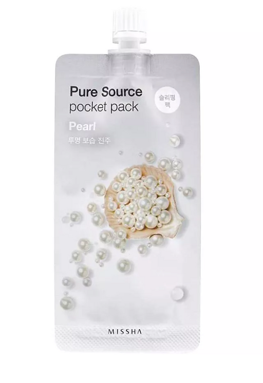 Missha Pure Source Маска кремовая ночная, маска для лица, экстракт жемчуга, 10 мл, 1 шт.