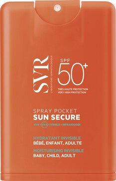 SVR Безопасное солнце Спрей увлажняющий компактный, SPF50, спрей, солнцезащитный увлажняющий, 20 мл, 1 шт.