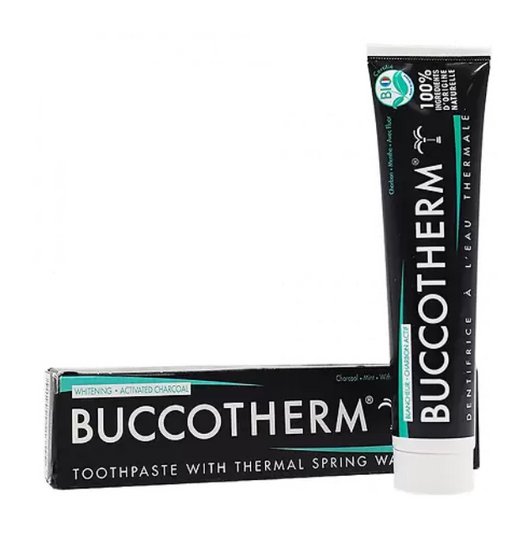 Buccotherm Зубная паста с углем, паста, с термальной водой, 75 мл, 1 шт.