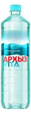 Архыз Vita вода горная природная минеральная, вода минеральная, газированная, 1.5 л, 1 шт.