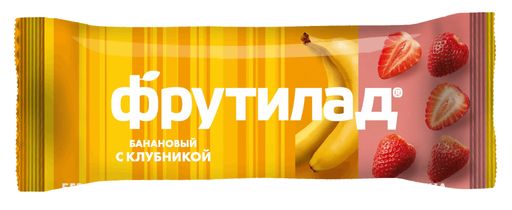 Фрутилад Батончик фруктовый, клубника банан, 30 г, 1 шт.