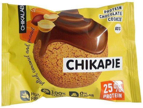 Chikalab chikapie печенье с начинкой Арахис, печенье, 60 г, 1 шт.