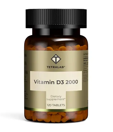 Tetralab Витамин D3 2000, 2000 МЕ, капсулы, 120 шт.