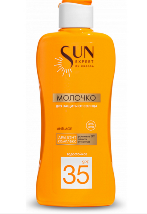 Krassa Sun Expert Молочко для защиты от солнца, SPF 35, молочко, 180 мл, 1 шт.