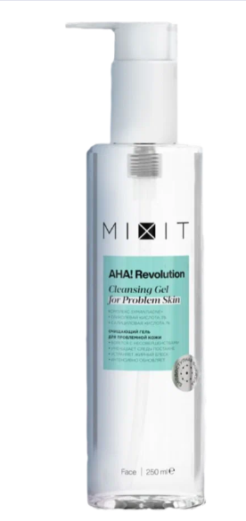 Mixit AHA! Revolution Гель для умывания с гликолевой кислотой, гель, 250 мл, 1 шт.